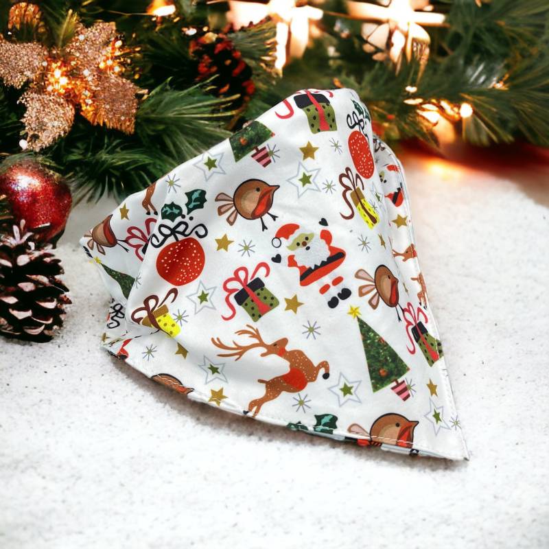 Halstuch Weihnachten Wendbar Dreieckstuch Für Hund Und Katze Weihnachtsmotive Schneemann, Geschenke Uvm von SoMayla
