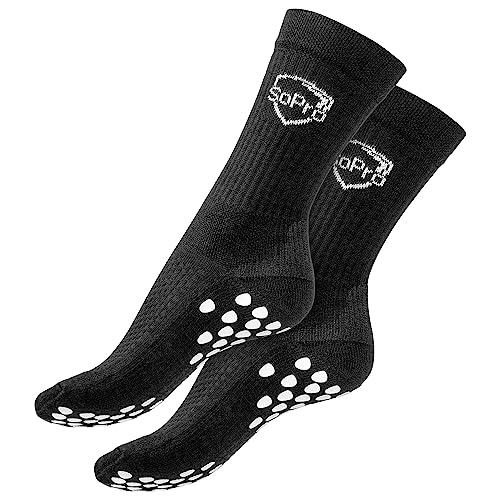 SoPro Grip Socken Fußball - Fussball Socken Männer & Frauen Größe 39-42 - Anti Rutsch Fußball Socken Made in Germany - Fußballsocken Herren & Damen - Grip Socks, Fussbalsocken, Gripsocken von SoPro