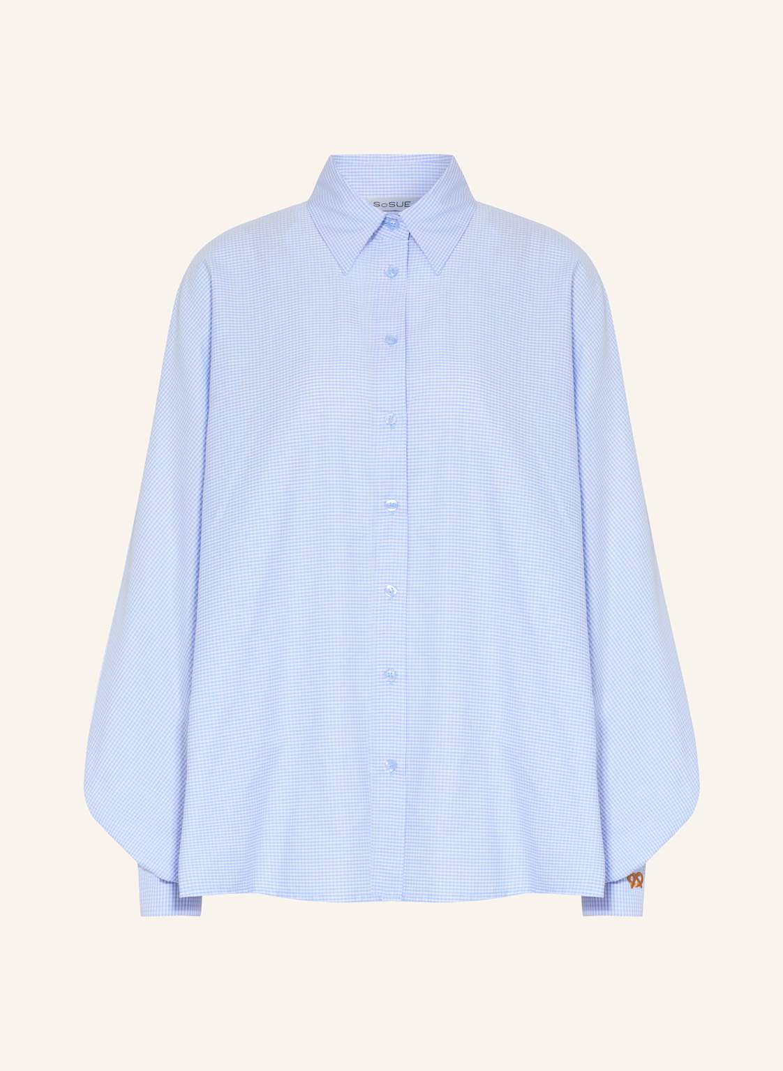 Sosue Oversized-Hemdbluse Antonina blau von SoSUE