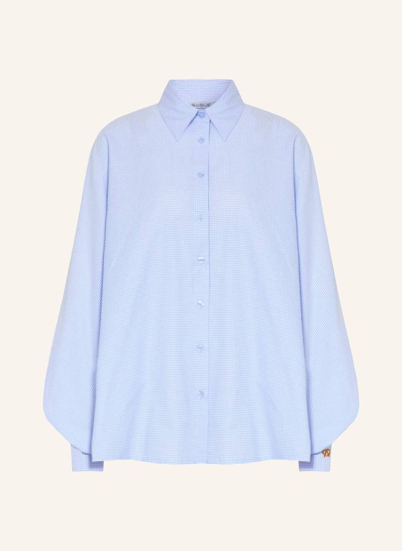 Sosue Oversized-Hemdbluse Antonina blau von SoSUE