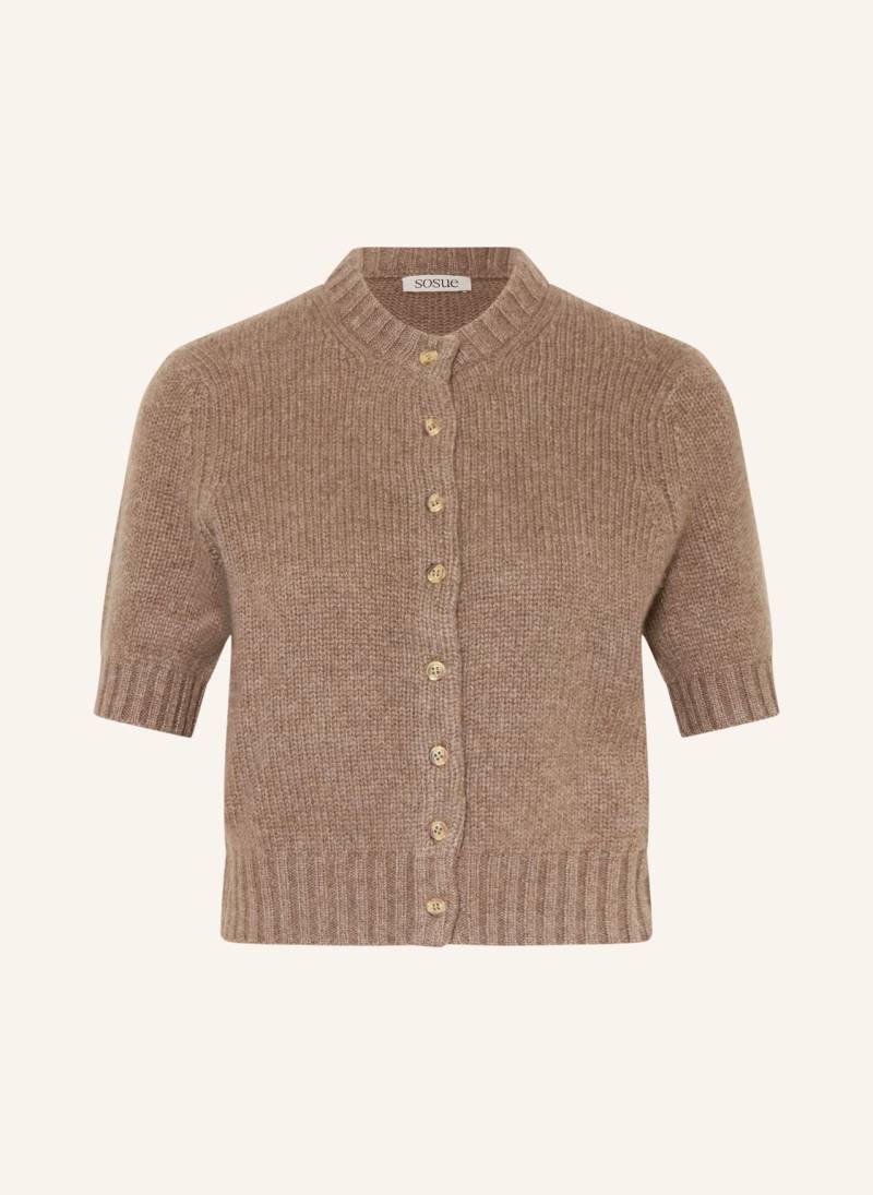 Sosue Strickjacke Aus Cashmere beige von SoSUE