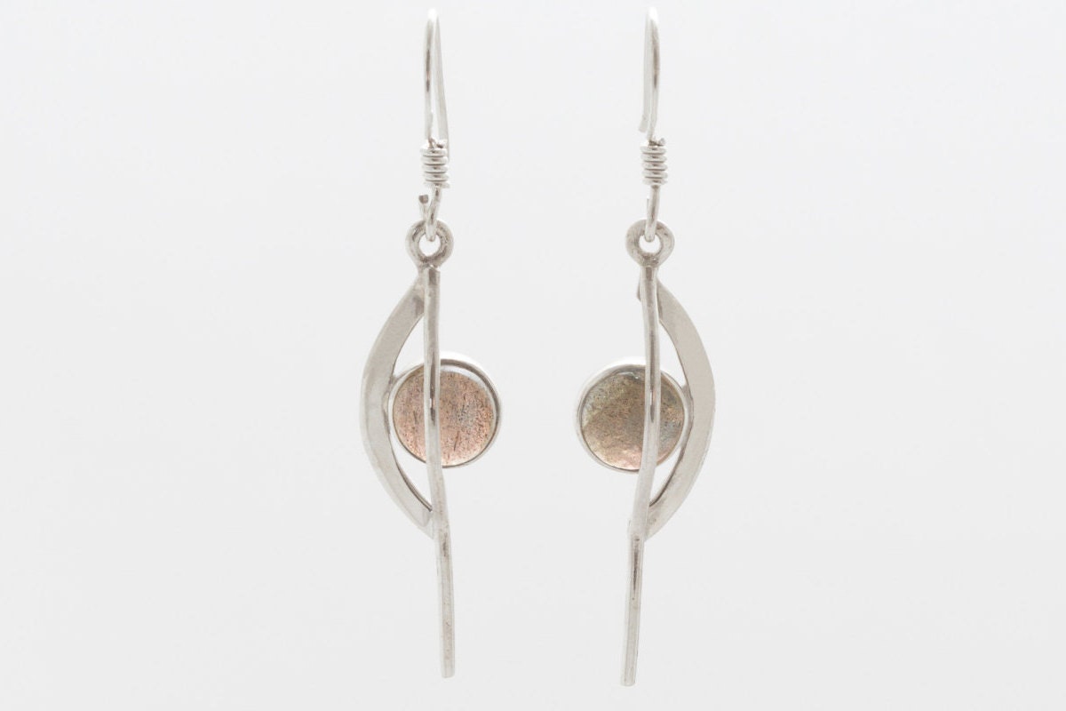 sterling Silber Labradorit Ohrringe Handgemachter Edelstein Schmuck sterling Silber Labradorit Ohrringe Handgemachter Edelstein Schmuck von SoSilverUK
