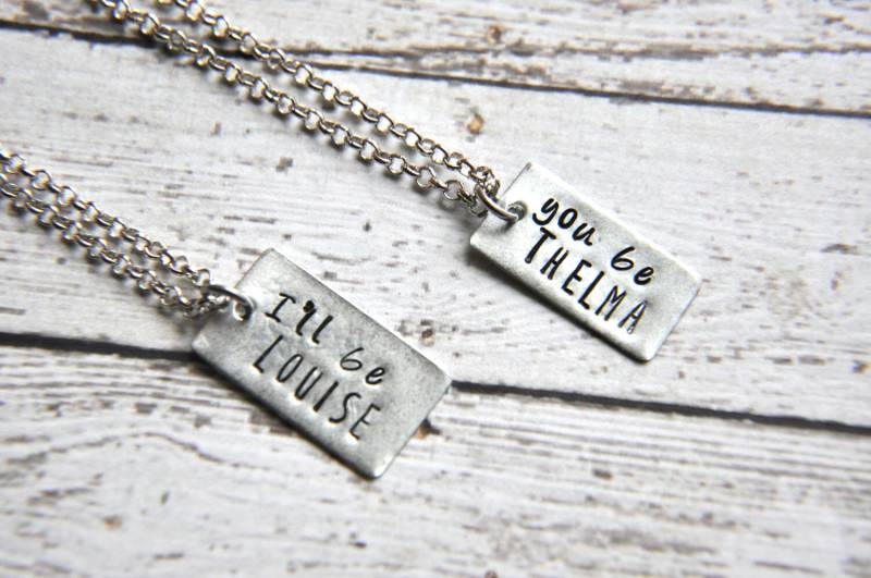 Thelma Und Louise, Halsketten-Set, Beste Freunde Halskette, Freundin Geschenk, Schmuck von SoSimplyQuaint