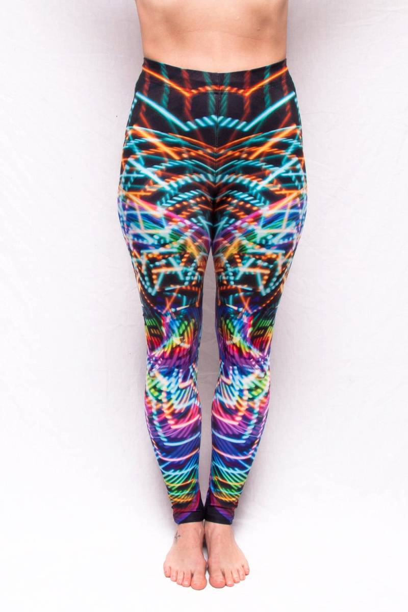 Hoopdreams Stimmung Reifen Leggings | Schwarzlicht Reaktive von SoTightApparel