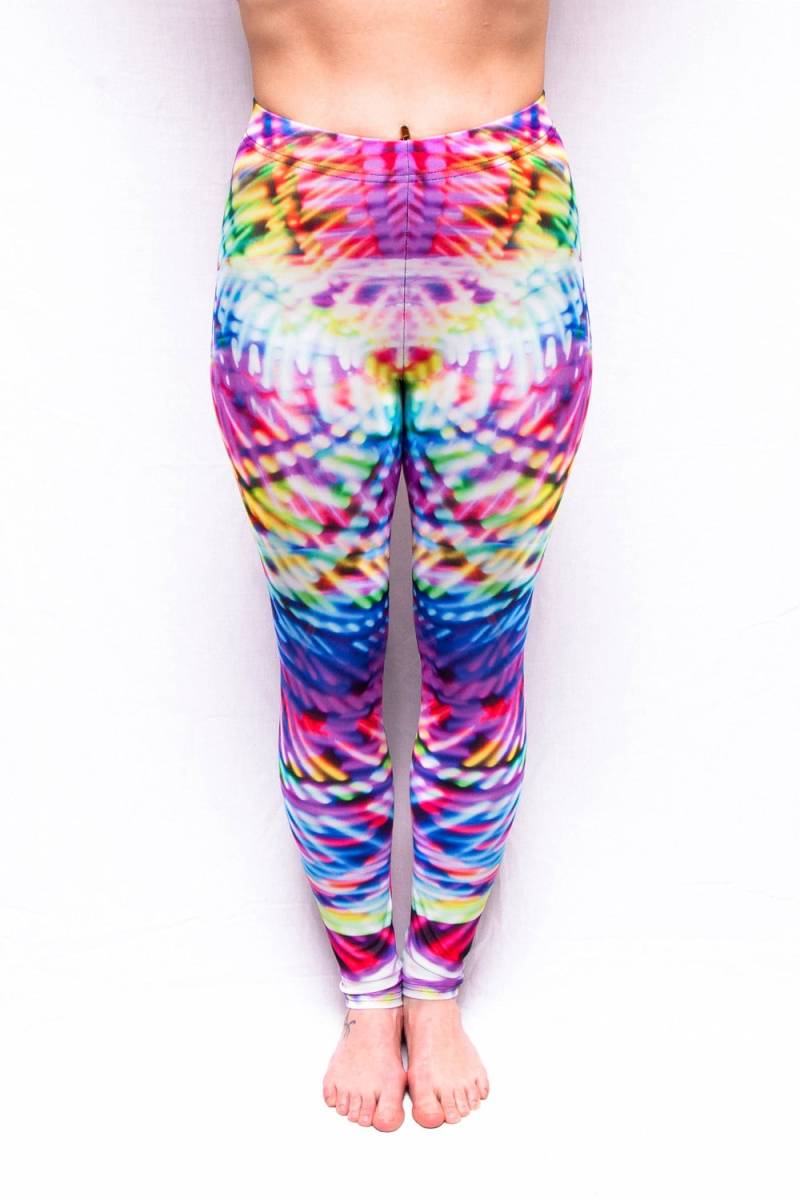 Lite-Brite Stimmung Reifen Leggings | Schwarzlicht Reaktive von SoTightApparel