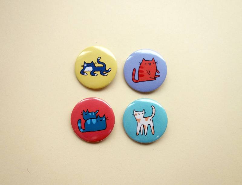 Niedliche Katze Buttons/Button Pins von SoUnfunny