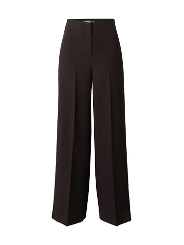 Soaked In Luxury Damen Women's Pants High-Waisted Wide Legs Zipper Fastening Hose, Black, von Soaked In Luxury