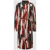 Soaked in Luxury Blusenkleid mit Allover-Muster Modell 'Maddie' in Terra, Größe XS von Soaked in Luxury