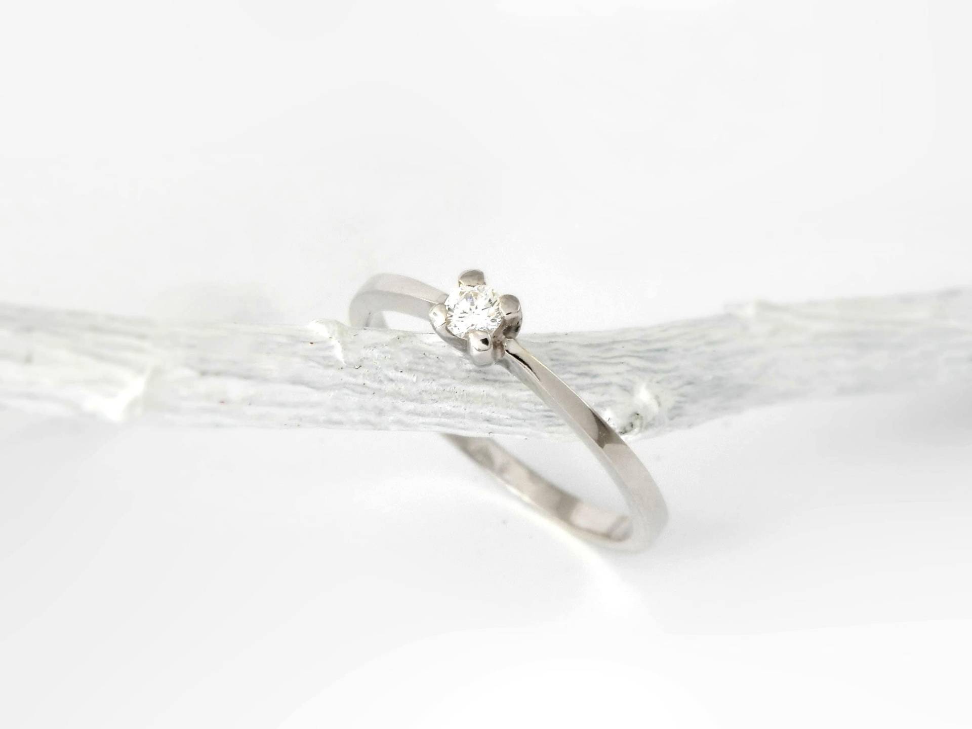 Verlobung Gold Diamantring, Silber 925 Verlobung Gold Diamantring, Silber 925 von SoamiJewelry