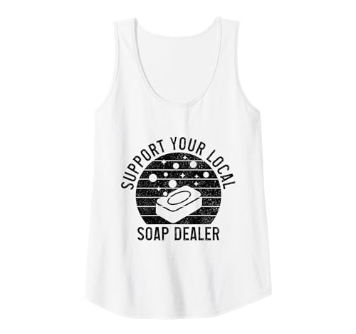 Damen Seifenhändler Lustige Unterstützung Ihres lokalen Seifenherstellers Tank Top Damen Seifenhändler Lustige Unterstützung Ihres lokalen Seifenherstellers Tank Top von Soap Making Apparel & Gifts