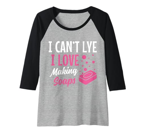 Damen Seifenhändler Lustiger Seifenhersteller Raglan Damen Seifenhändler Lustiger Seifenhersteller Raglan von Soap Making Apparel & Gifts