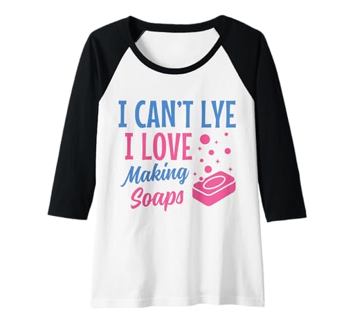 Damen Seifenhändler Lustiger Seifenhersteller Raglan Damen Seifenhändler Lustiger Seifenhersteller Raglan von Soap Making Apparel & Gifts