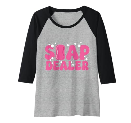 Damen Seifenhändler Lustiger Seifenhersteller Raglan Damen Seifenhändler Lustiger Seifenhersteller Raglan von Soap Making Apparel & Gifts