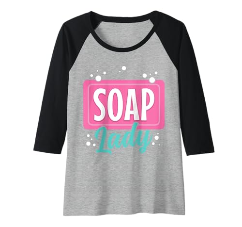 Damen Soap Lady Lustiger Seifenbereiter Raglan Damen Soap Lady Lustiger Seifenbereiter Raglan von Soap Making Apparel & Gifts