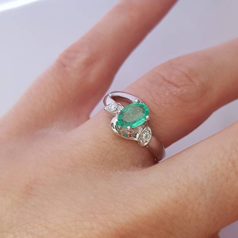 Vintage 9 Karat Weißgold, Smaragd & Diamant Ring. Größe N | 55. Kostenlose Größenanpassung Schmuck/ Schmuck. Mai Birthstone, Natürlicher Edelstein Vintage 9 Karat Weißgold, Smaragd & Diamant Ring. Größe N | 55. Kostenlose Größenanpassung Schmuck/ Schmuck. Mai Birthstone, Natürlicher Edelstein von SobelleJewellery