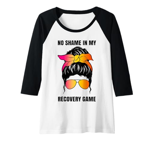 Damen No Shame In My Recovery Game Nüchternheit Soberversary AA NA Raglan Damen No Shame In My Recovery Game Nüchternheit Soberversary AA NA Raglan von Sobriety Anniversary Clean Sober Living Apparel Co