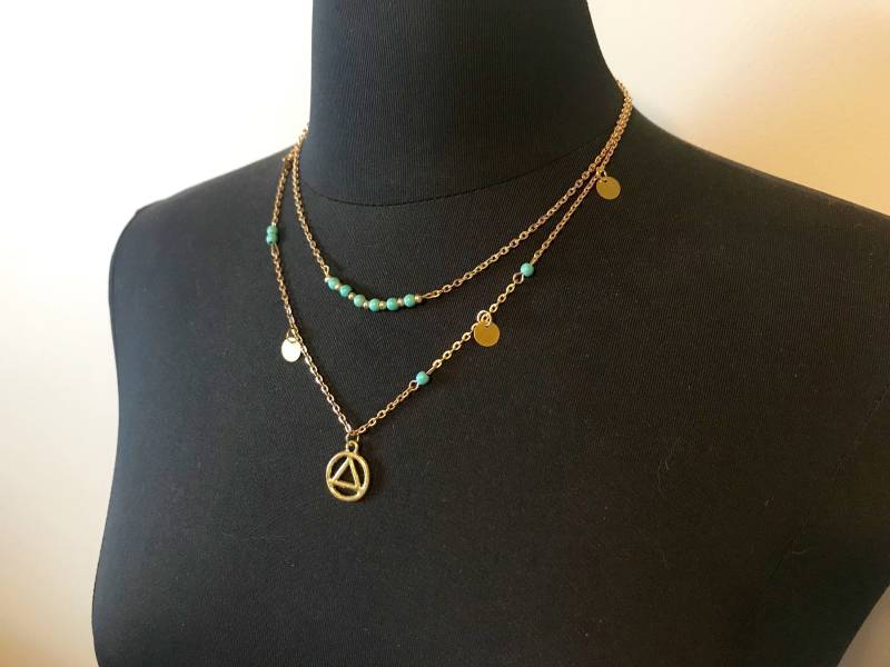Aa Oder Na Nüchternheit Halskette Gold Silber 1 Sponsor Sponsee Geschenk Nüchterne Jahrestagsgeschenk Erholung Na Schmuck 12 Schritt Aa Oder Na Nüchternheit Halskette Gold Silber 1 Sponsor Sponsee Geschenk Nüchterne Jahrestagsgeschenk Erholung Na Schmuck 12 Schritt von SobrietyTribe