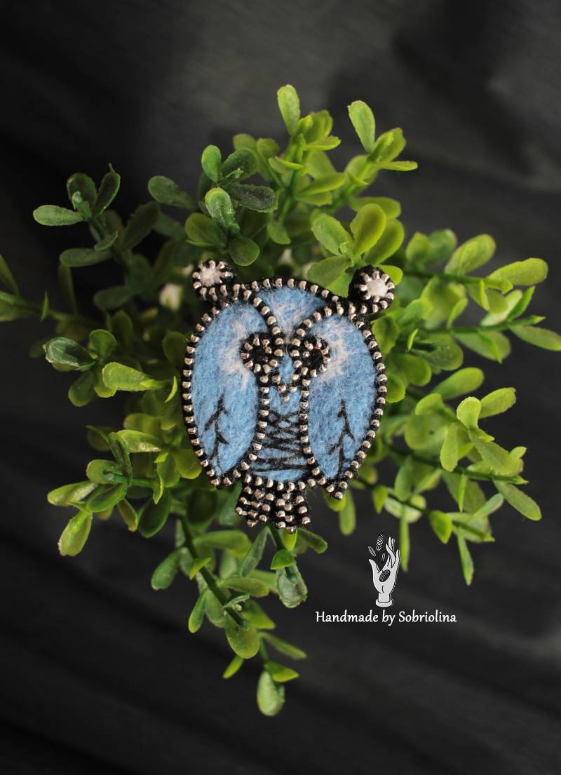 Eulenbrosche/Handgemachte Brosche Eule Bestes Geschenk Eulenbrosche/Handgemachte Brosche Eule Bestes Geschenk von Sobriolina