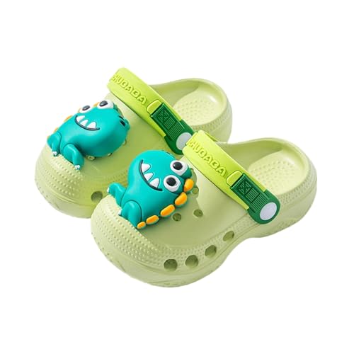 Clogs,Unisex Kinder Clogs Pantoletten Jungen Mädchen Atmungsaktiv Gummi Badeschuhe Hausschuhe Leichte Rutschfeste Gartenclogs Sandalen Eva Sommer Gartenschuhe Strandschuhe (Grün,24) von Sobzia