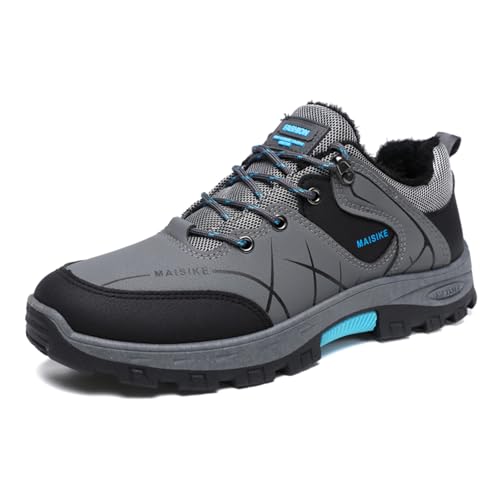 Herren Wanderschuhe Wasserdicht,Wanderschuhe Herren Wasserdicht Breite Füße Outdoor Schuhe Bergschuhe Leichte Trekkingschuhe Sportschuhe rutschfeste Sneaker für Camping, Wandern (Kaffee,41) von Sobzia