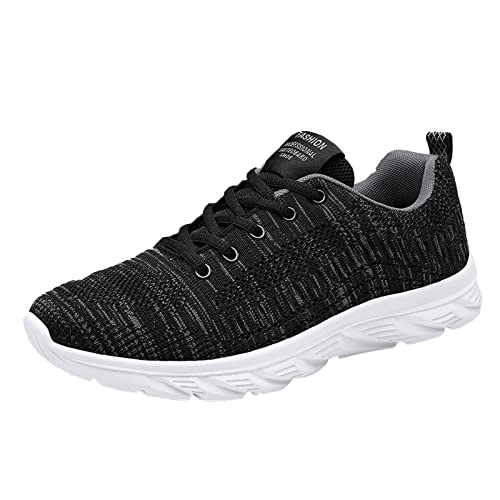 Mesh Schuhe Herren Gedämpft, Stoffschuhe Herren Leicht, Freizeitschuhe mit Guter Dämpfung Turnschuhe Mesh Gym Schuhe Outdoor Mens Trainers Sportlich Stoff Sneaker von Sobzia