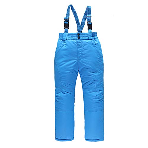 Schneehose Mädchen,Kinder Skihose Jungen Mädchen Gefütterte Winddichte Softshellhose Skilanglaufhose Schneehose Wasserdicht Thermohose Hosenträgerhose Snowboardhose Warme Outdoorhose Ski Pant Skihose von Sobzia