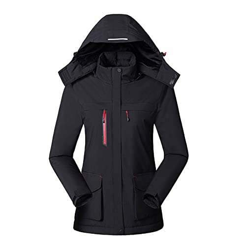 Sobzia Winterjacke Damen Schwarz,Skijacke Damen 48 3 in 1 Grosse Grössen Warm Winterjacke Anorak Schwarz Reduziert Wanderjacke Outdoorjacke Outdoor Wasserdicht Snowboardjacke Wintermantel Sobzia Winterjacke Damen Schwarz,Skijacke Damen 48 3 in 1 Grosse Grössen Warm Winterjacke Anorak Schwarz Reduziert Wanderjacke Outdoorjacke Outdoor Wasserdicht Snowboardjacke Wintermantel von Sobzia