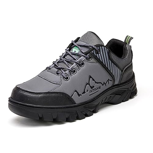 Trekkingschuhe Herren Wasserdicht,Wanderschuhe Herren Wasserdicht Leichte Bergschuhe Sportschuhe Breite Füße Outdoor Schuhe Trekkingschuhe rutschfeste Sneaker für Camping, Wandern (Braun,39) von Sobzia