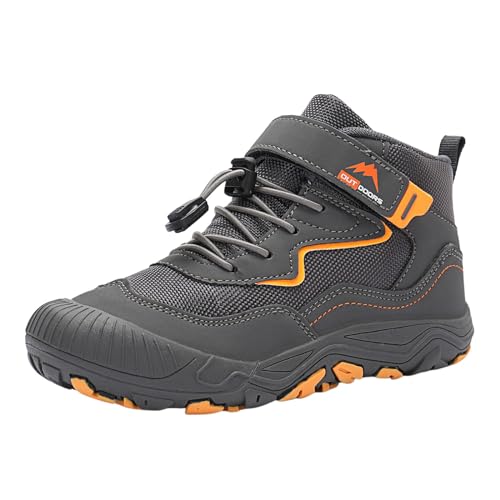 Wanderschuhe Kinder,Wanderschuhe Kinder Wasserdicht Jungen Mädchen Leicht Turnschuhe Sportschuhe Breite Füße Laufschuhe Trekkingschuhe rutschfeste Sneaker Outdoor Schuhe von Sobzia