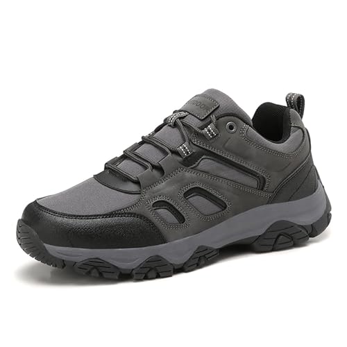 Wanderschuhe Wasserdicht,Wanderschuhe Herren Wasserdicht rutschfeste Outdoor Schuhe Trekkingschuhe Leichte Sportschuhe Bergschuhe Breite Füße Sneaker für Camping, Wandern (Schwarz,39) von Sobzia