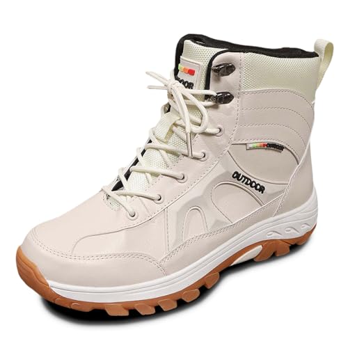 wasserdichte Schuhe,Wanderschuhe Damen Wasserdicht rutschfeste Outdoor Schuhe Trekkingschuhe Leichte Bergschuhe Halbschuhe Breite Füße Turnschuhe Laufschuhe (Beige,40) von Sobzia