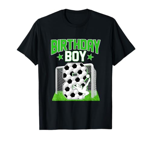 Fußball 8. Geburtstag Junge 8 Jahre alt Sport Fan 8 Jahre Jungen Party T-Shirt Fußball 8. Geburtstag Junge 8 Jahre alt Sport Fan 8 Jahre Jungen Party T-Shirt von Soccer 8th Birthday Boy 8 Year Old Sport Fan