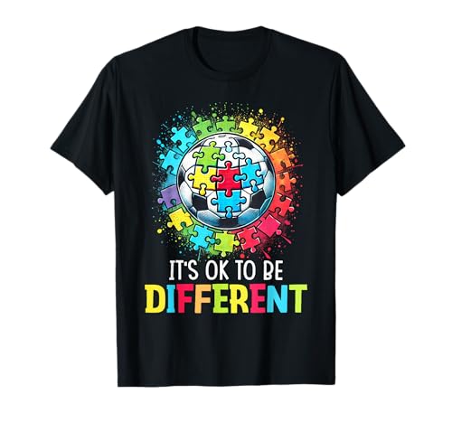 It's Ok To Be Different Soccer Ball Autismus Awareness Boys T-Shirt It's Ok To Be Different Soccer Ball Autismus Awareness Boys T-Shirt von Soccer Autism Awareness Month Autistic Tee