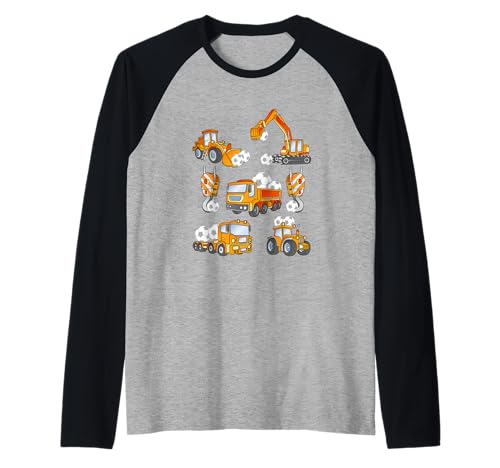 Fußball Kinder Fußball Bauwagen Fahrzeug Sport Raglan von Soccer Ball Football Construction Trucks Vehicle