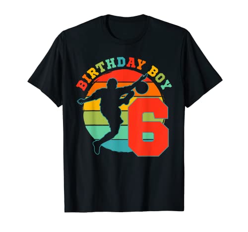 Kinder 6 Jahre alt Fußball Geburtstag Party Thema 6. für Jungen T-Shirt Kinder 6 Jahre alt Fußball Geburtstag Party Thema 6. für Jungen T-Shirt von Soccer Birthday Party Themed Shirts And Store