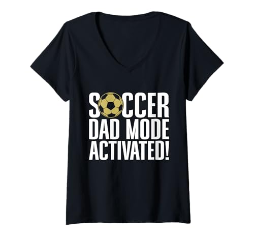 Damen Soccer Dad Modus aktiviert! Soccer Dad T-Shirt mit V-Ausschnitt Damen Soccer Dad Modus aktiviert! Soccer Dad T-Shirt mit V-Ausschnitt von Soccer Dad Gifts