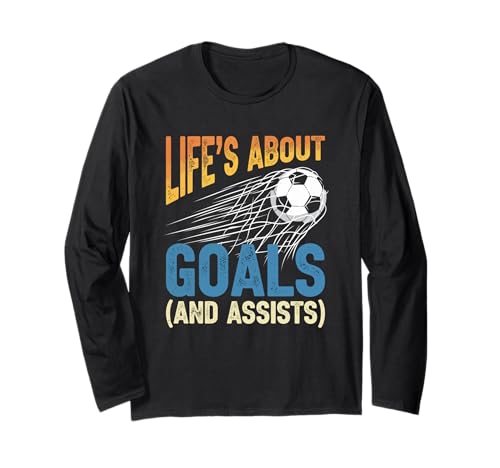 Coole Fußballkunst für Männer und Frauen, Fußballliebhaber, Fußballspieler Langarmshirt von Soccer Gifts Soccer Player Accessories & Stuff