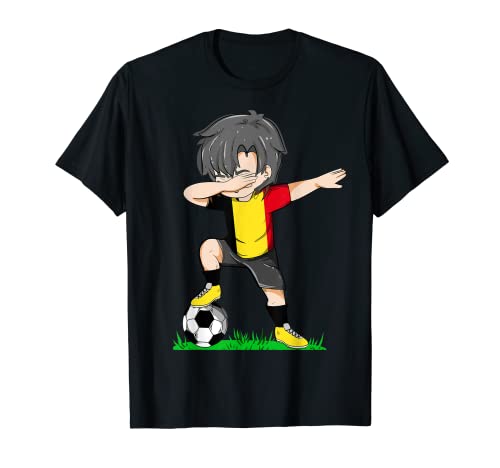 Fußball Belgien Trikot Shirt Belgien Flagge Fußball Jungen Herren T-Shirt von Soccer Jersey Team Flag 2022 Football T-Shirts