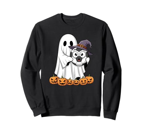 Lustiger Geisterfußball, Kürbis, Halloween, Kinder, Herren und Damen Sweatshirt von Soccer Lovers Cute Halloween Outfits for Boy Girl