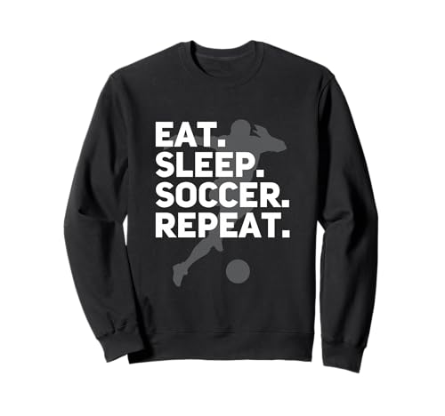 Eat Sleep Soccer Repeat – USA Fußball Fan Junge Mädchen Männer Frauen Sweatshirt von Soccer Loving Fans Designs