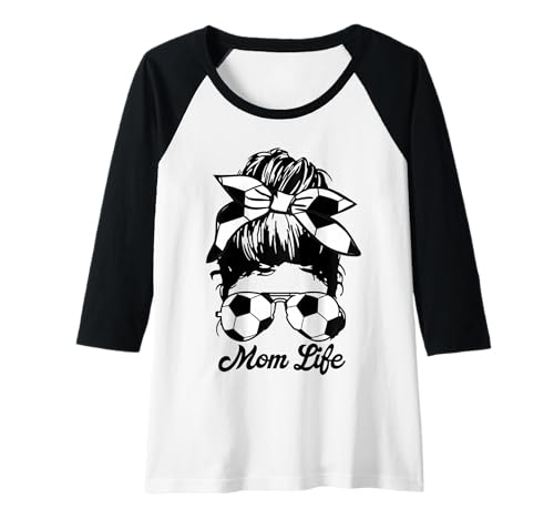 Damen Soccer Mom Life Raglan von Soccer Mom - Apparel & Gifts