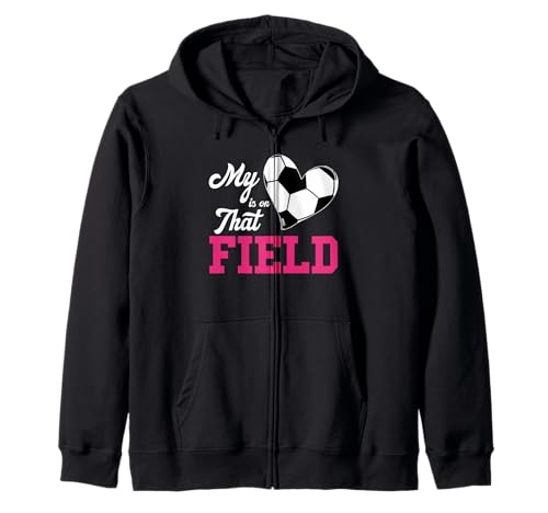 Fußball-Mama Mein Herz ist auf dem Feld Kapuzenjacke von Soccer Mom - Apparel & Gifts
