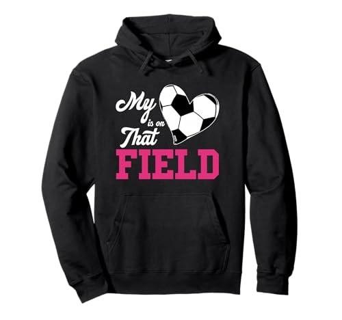 Fußball-Mama Mein Herz ist auf dem Feld Pullover Hoodie von Soccer Mom - Apparel & Gifts