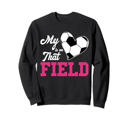 Fußball-Mama Mein Herz ist auf dem Feld Sweatshirt von Soccer Mom - Apparel & Gifts