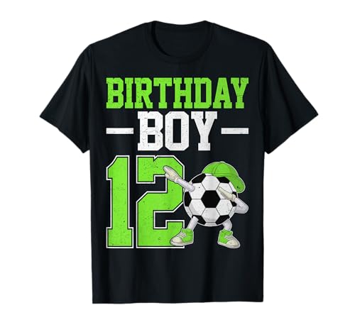 Dabbing 12 Years Old Soccer Lover 12th Birthday Boy T-Shirt von Soccer Player 12th Birthday Gifts Co.