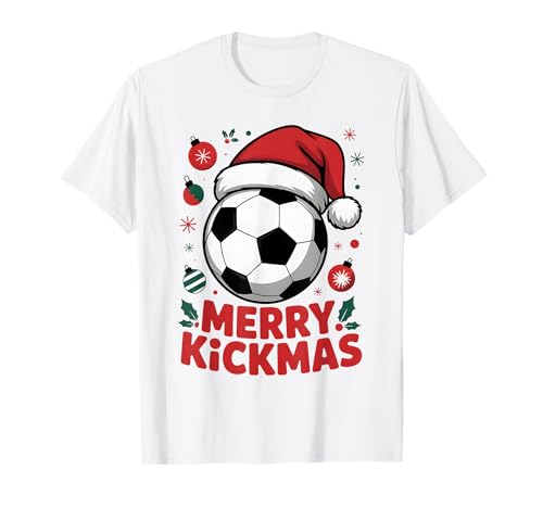 Merry Goalmas Weihnachtsmann-Fußball-Grafik für Kinder und Jungen T-Shirt von Soccer Sports Christmas Gifts Outfits