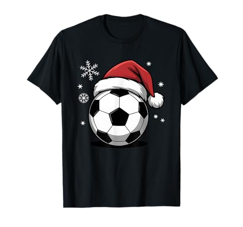Weihnachtsmütze mit Fußball-Grafik-Spieler, Kinder, Jungen, Herren T-Shirt von Soccer Sports Christmas Gifts Outfits