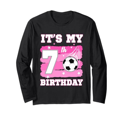 Es ist Mein 7. Geburtstag Fußball-Thema 7 Year Old Girl Bday Langarmshirt Es ist Mein 7. Geburtstag Fußball-Thema 7 Year Old Girl Bday Langarmshirt von Soccer Theme 7 Year Old Birthday Girl Gift