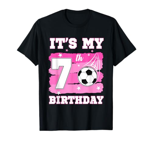 Es ist mein 7. Geburtstag Fußball-Thema 7 Year Old Girl Bday T-Shirt Es ist mein 7. Geburtstag Fußball-Thema 7 Year Old Girl Bday T-Shirt von Soccer Theme 7 Year Old Birthday Girl Gift