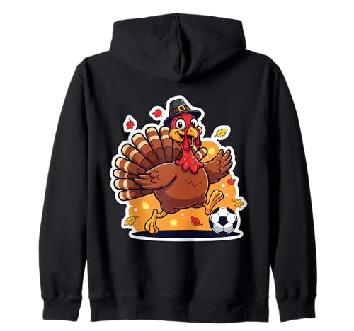 Fußball Türkei Thanksgiving Jungen Mädchen Kinder Herbst Fußball Kapuzenjacke von Soccer Turkey Thanksgiving Boys Girls Products